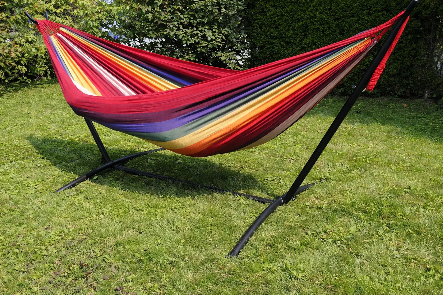 Deluxe Brazilian Double Hammock with Universal Stand