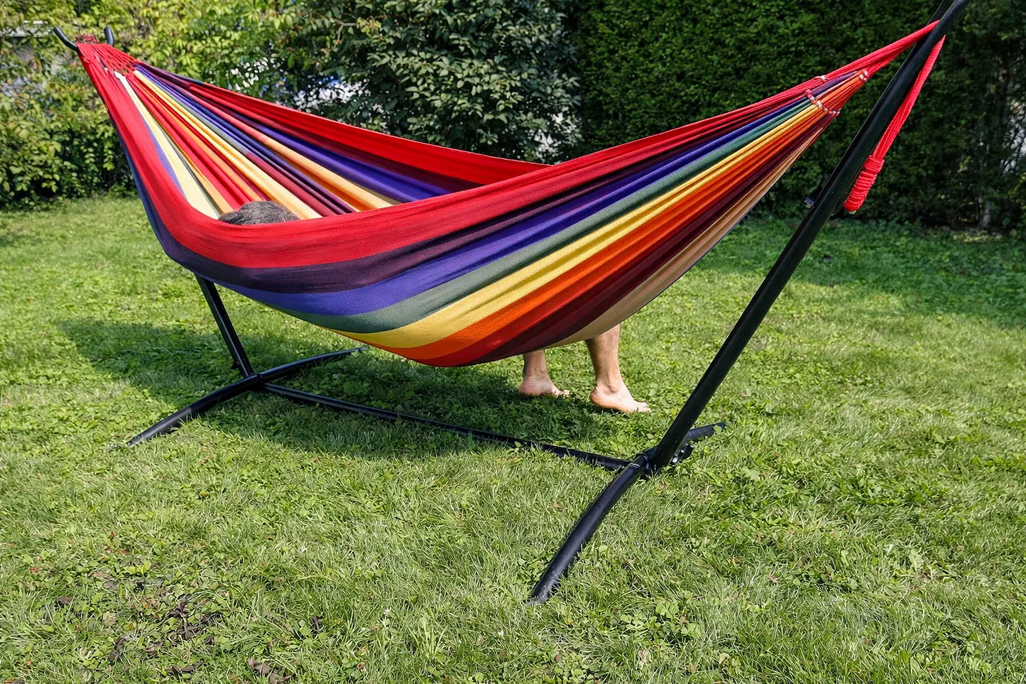 Deluxe Brazilian Double Hammock with Universal Stand