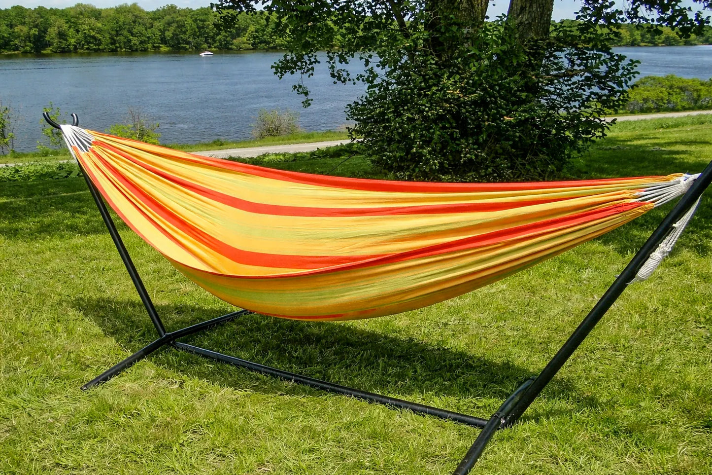 Deluxe Brazilian Double Hammock with Universal Stand