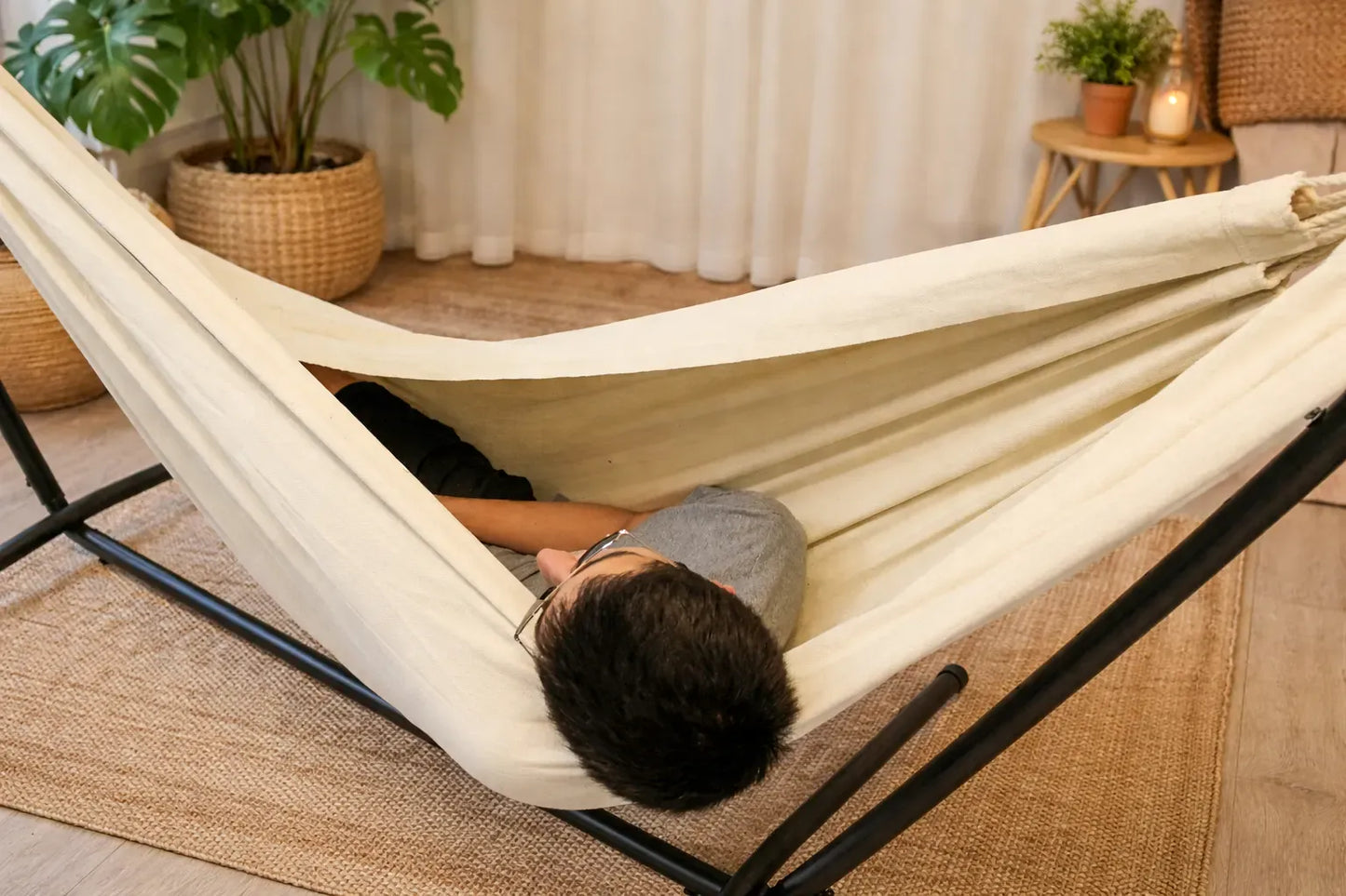 Deluxe Brazilian Double Hammock with Universal Stand