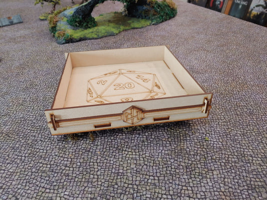 Dice Tray- MDF- The Natural 20