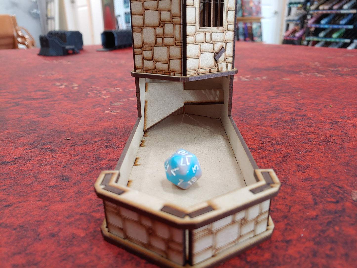 Dice Tower- MDF- The Hex Tower Deluxe
