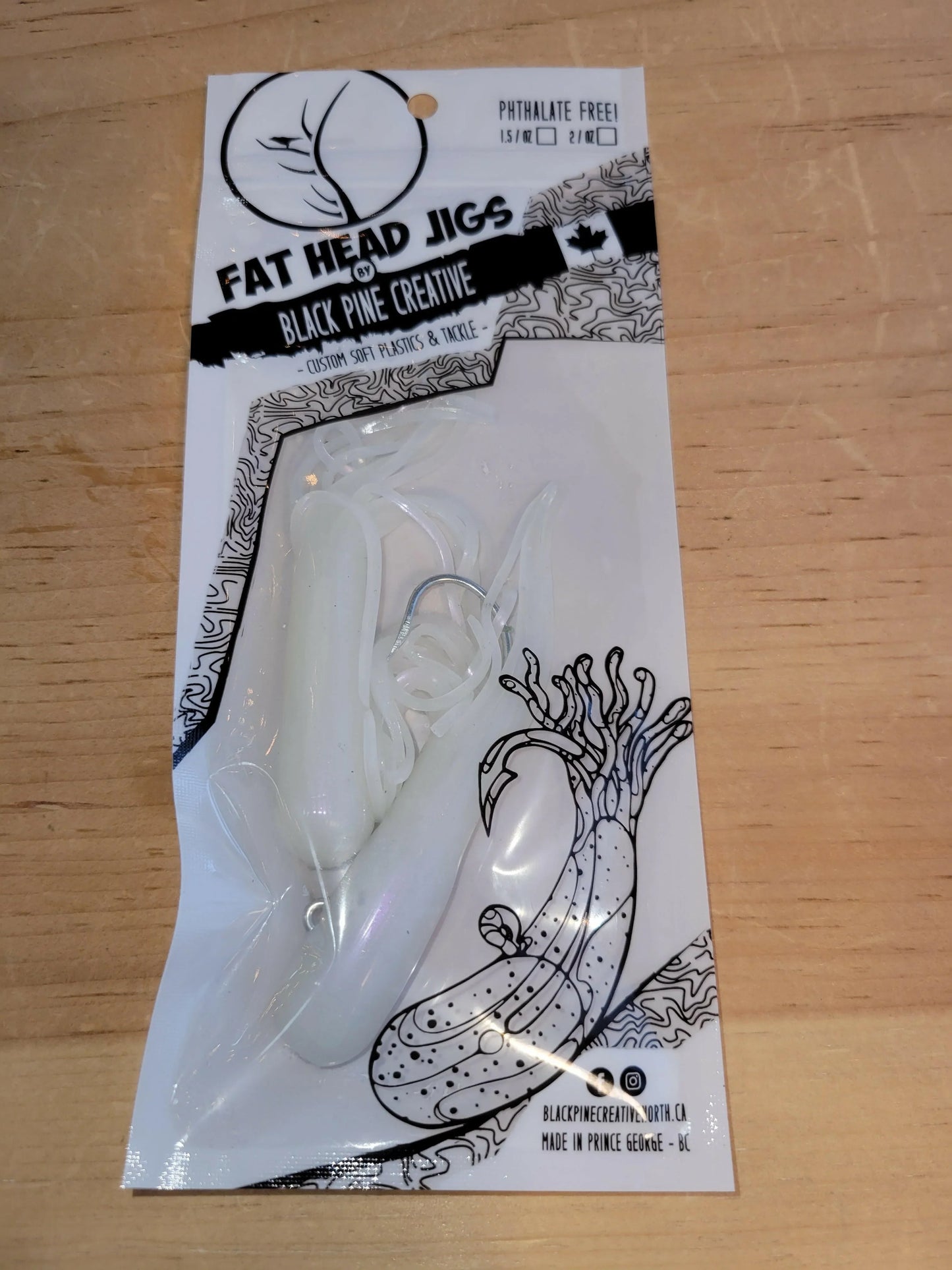 🍁Black Pine 4" 1oz Tube Jigs 2/pk