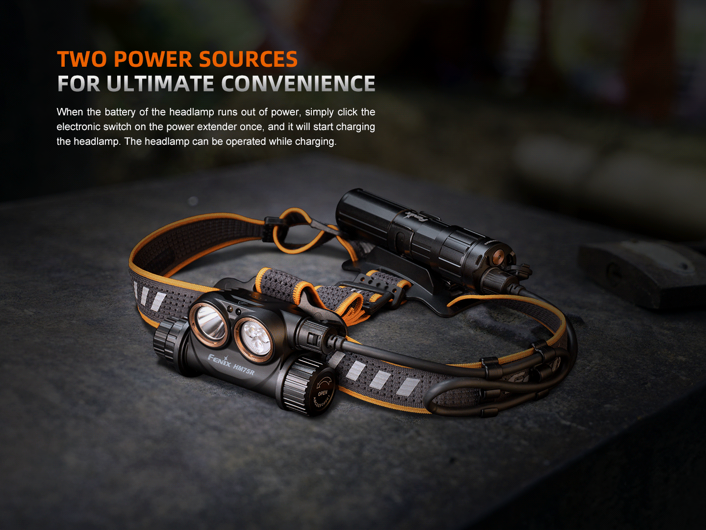 Fenix HM75R Magnesium Dual Battery Rechargeable Headlamp