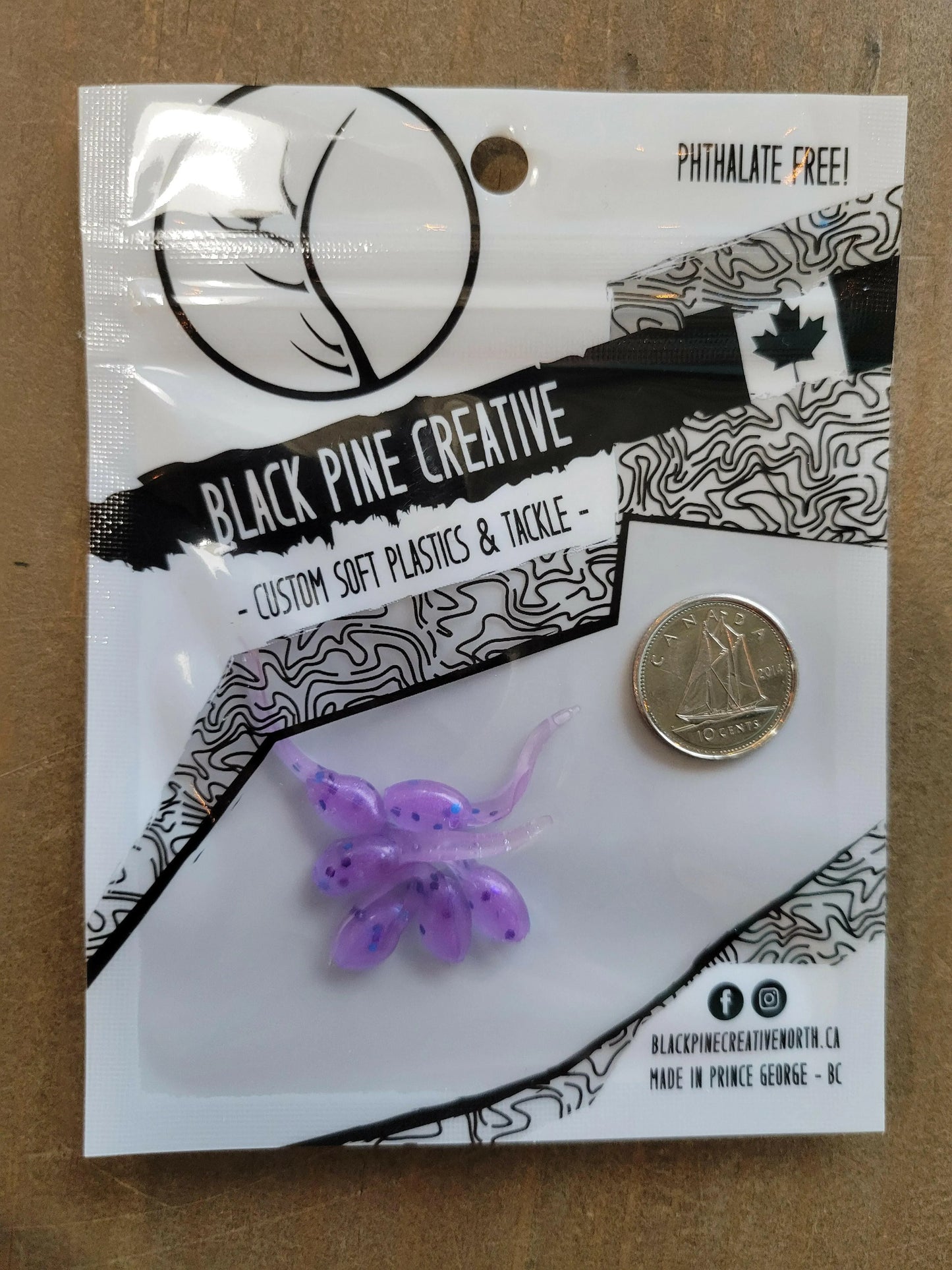 🍁Black Pine Creative 1" MINI Minnow 6/pk