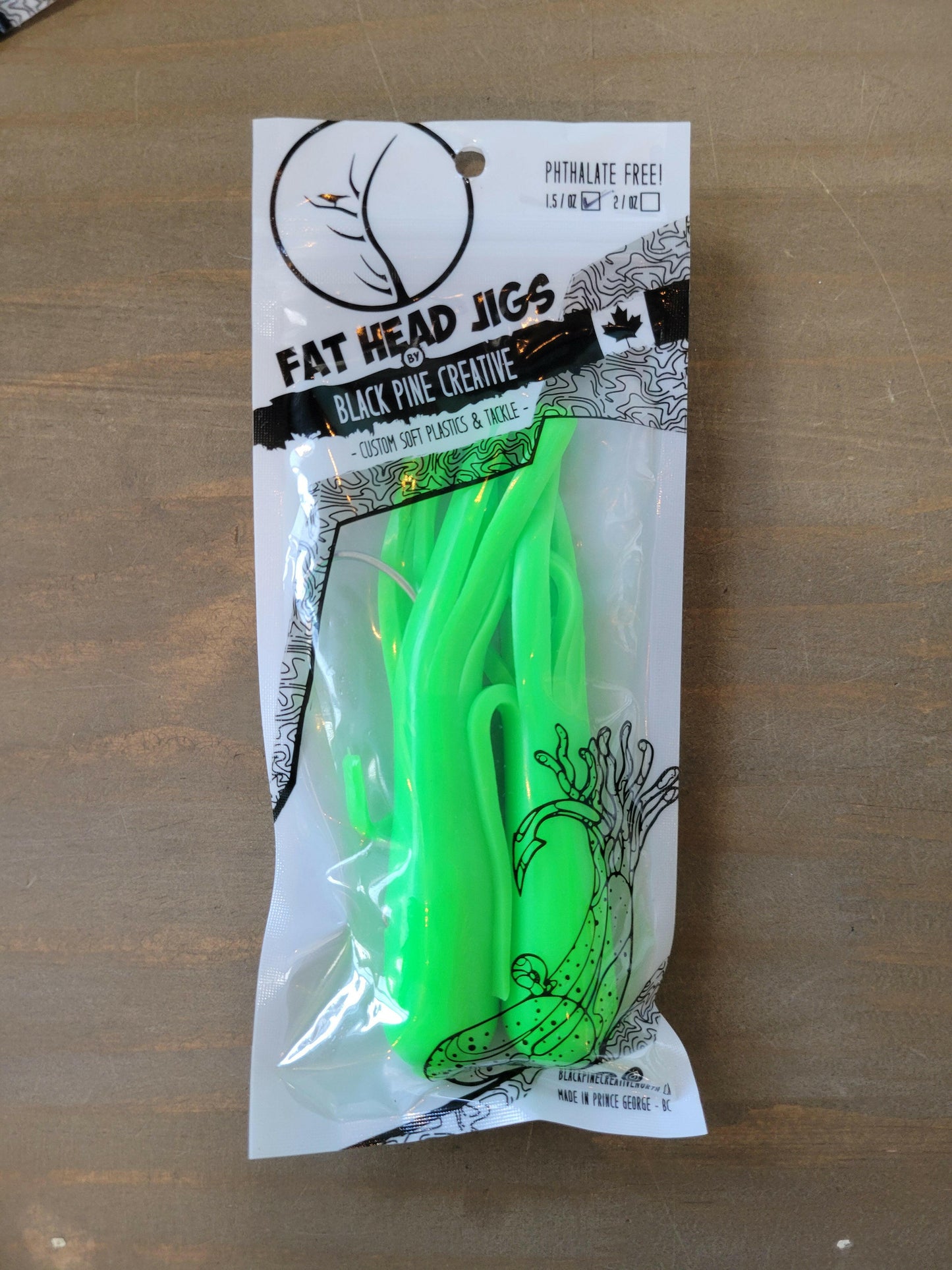 🍁Black Pine 5" 1.5oz Tube Jigs 2/pk