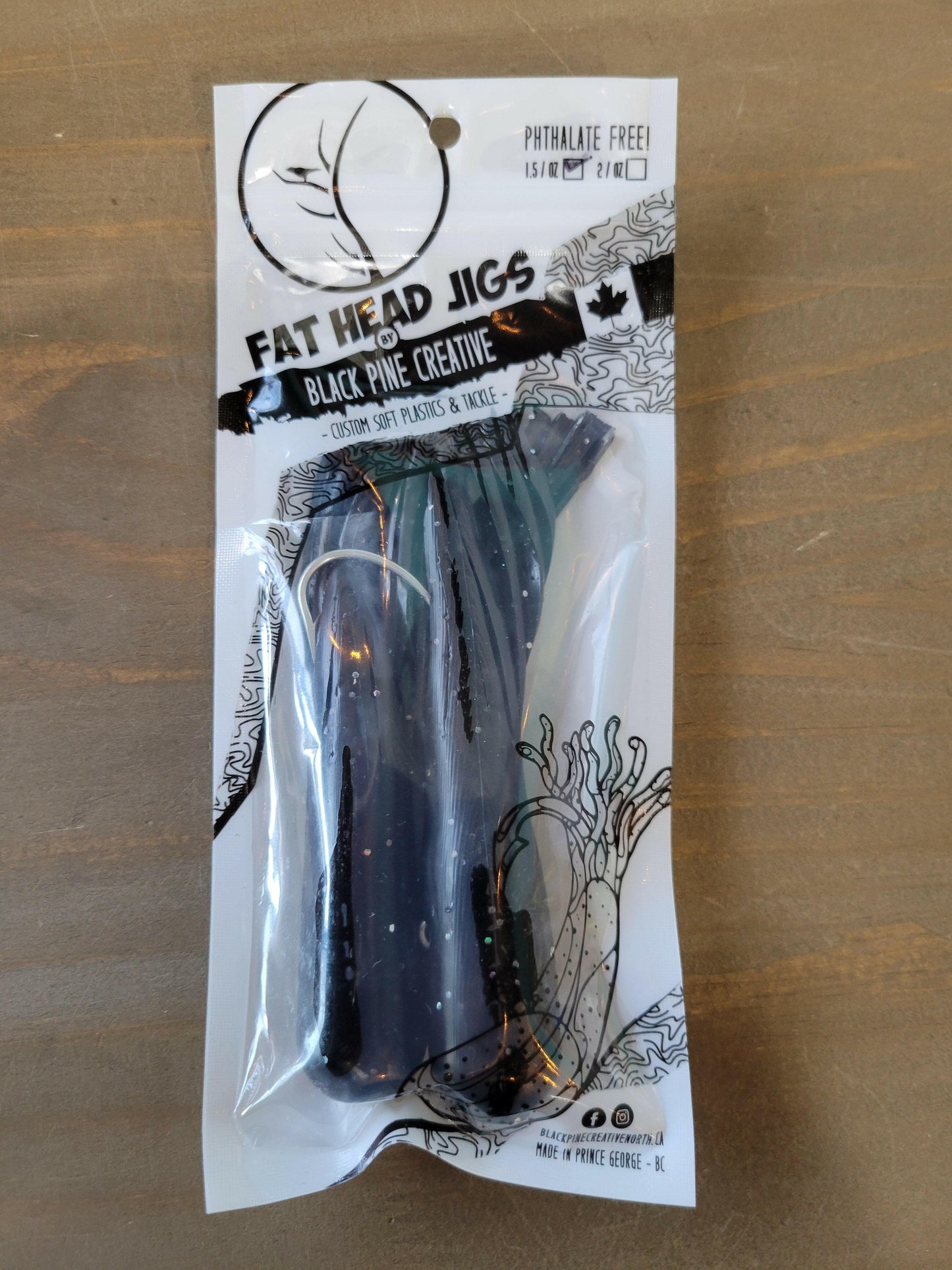 🍁Black Pine 5" 1.5oz Tube Jigs 2/pk