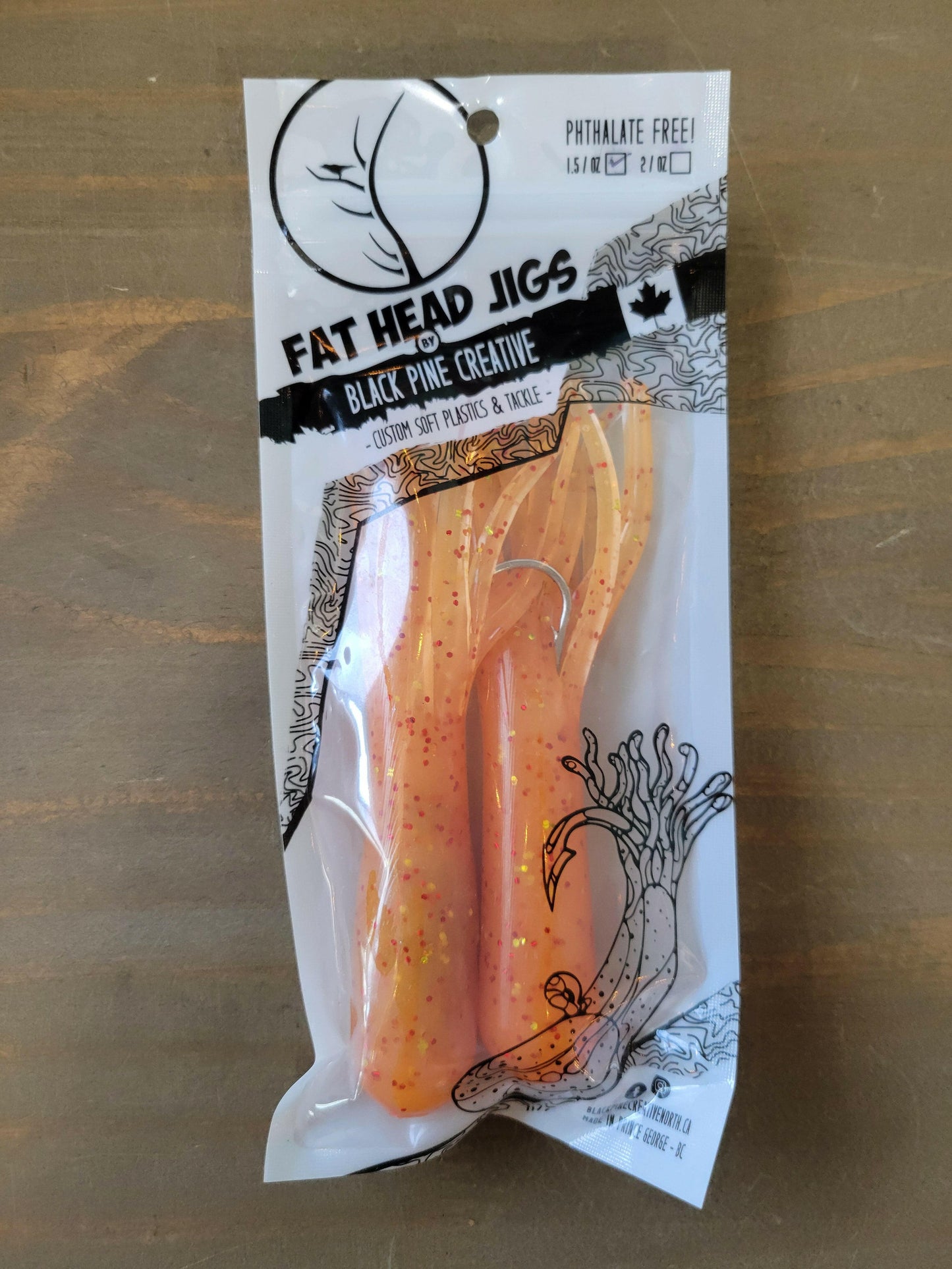 🍁Black Pine 5" 1.5oz Tube Jigs 2/pk