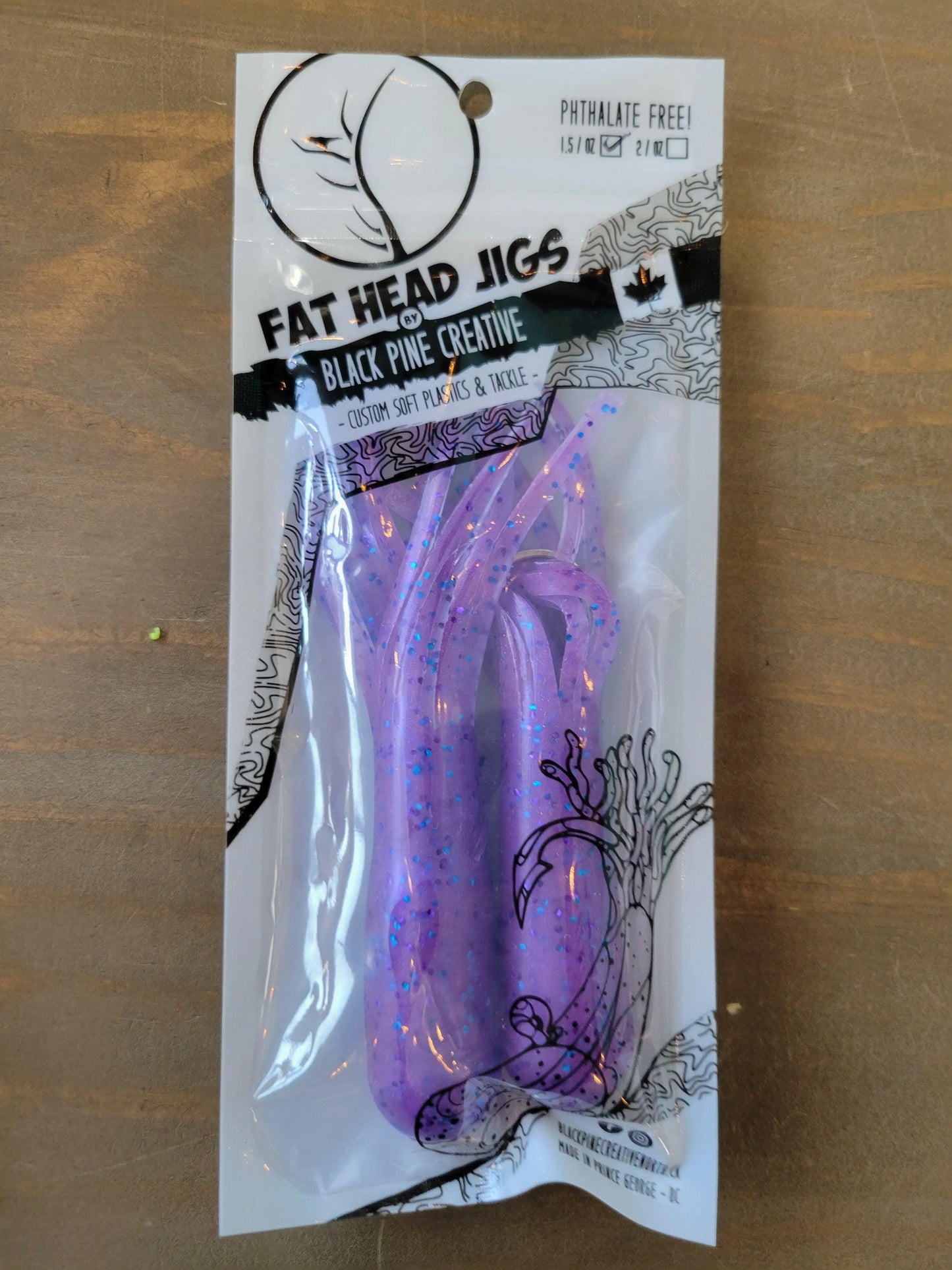🍁Black Pine 5" 1.5oz Tube Jigs 2/pk