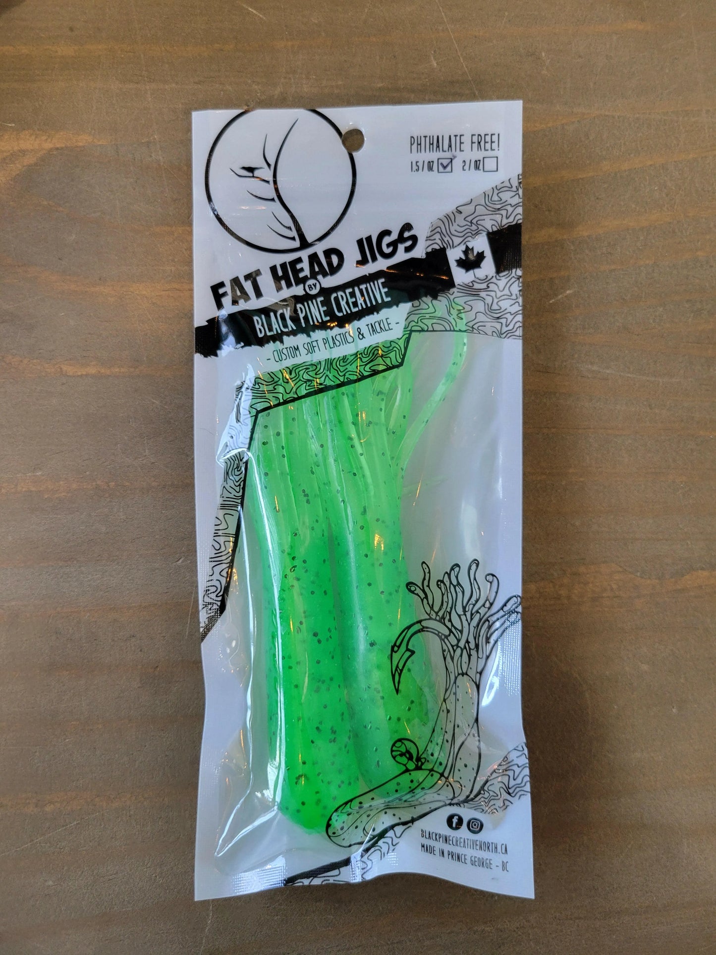 🍁Black Pine 5" 1.5oz Tube Jigs 2/pk