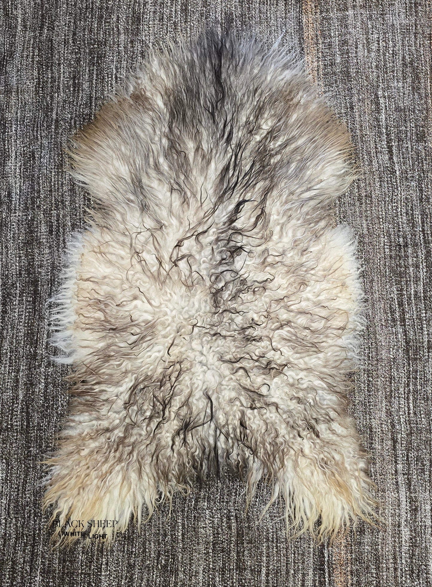 Natural Curly Grey Icelandic Sheepskin