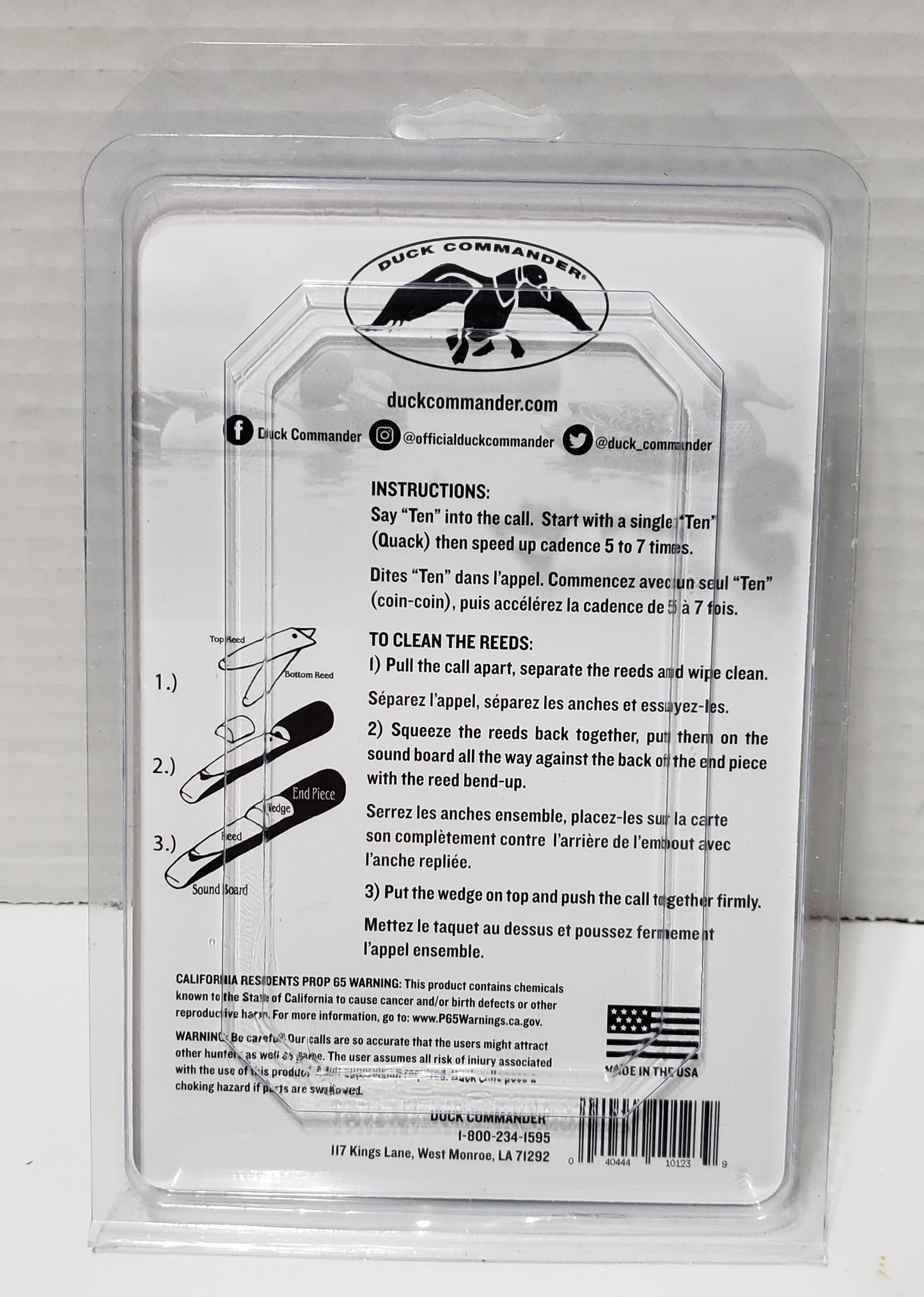 Duck Commander Sarge Mallard Hen Duck Call - Green