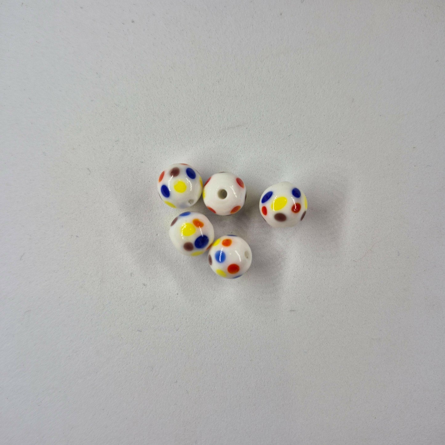 Wonderbread 10mm Glass Fishing Beads 5/pk