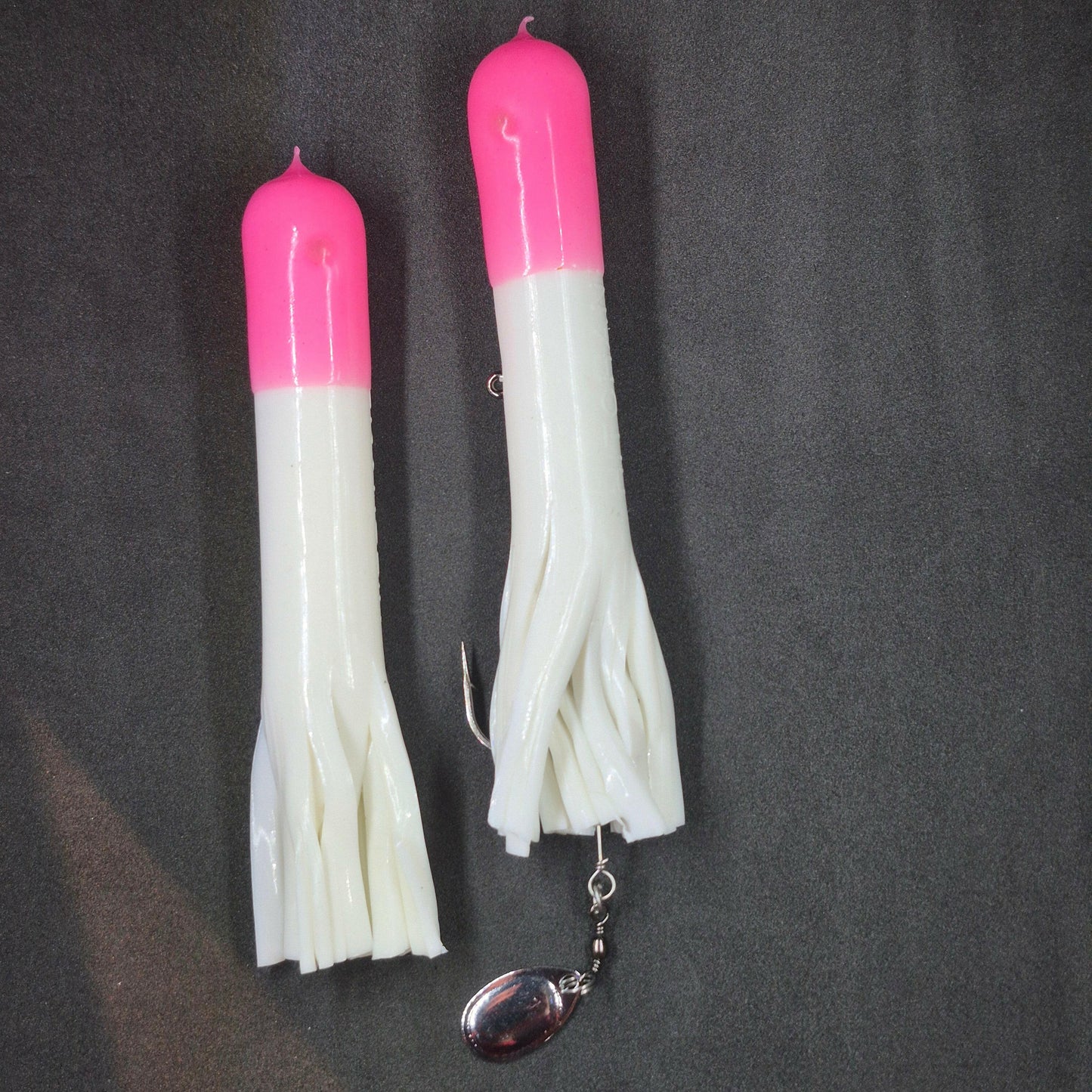 🍁Hitch & Fish 5" Glow Rattle Laker Tube Jigs 2oz