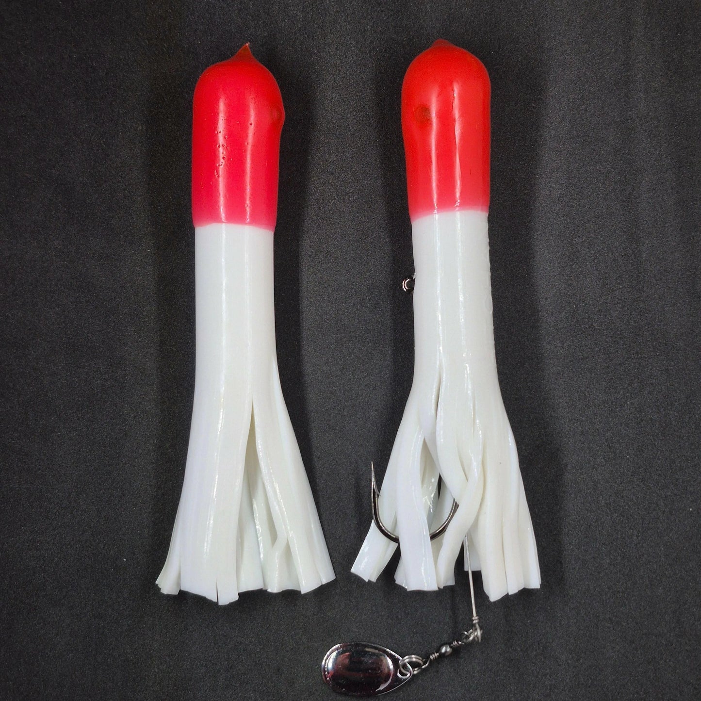 🍁Hitch & Fish 6" Glow Rattle Laker Tube Jigs