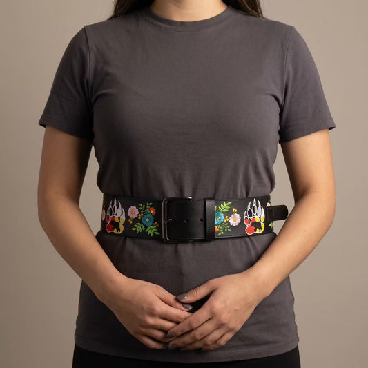 Heritage Leather Regalia  Belt (Bear Paw)