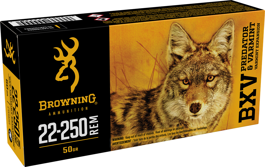 Browning 22-250 Remington, 50 Grain