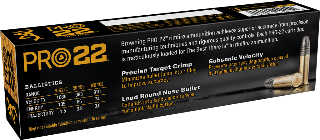 Browning 22 Long Rifle, 40 Grain