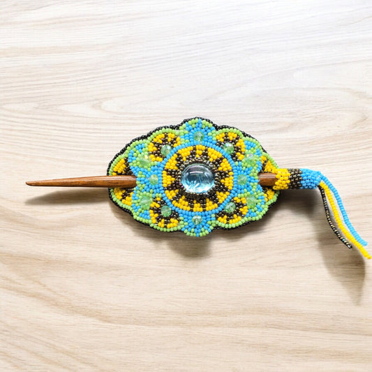 Multicolor Barrette Yellow/ black (39)