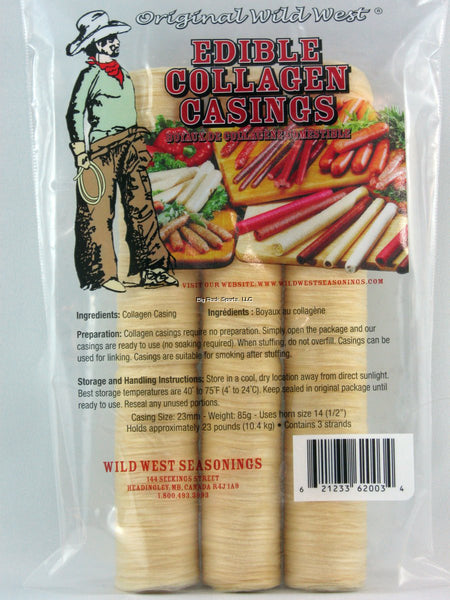 Wild West Collagen Sausage Casings (23 mm)