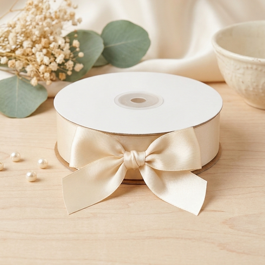30 Meter Double Face Beige #810 Ribbon Roll