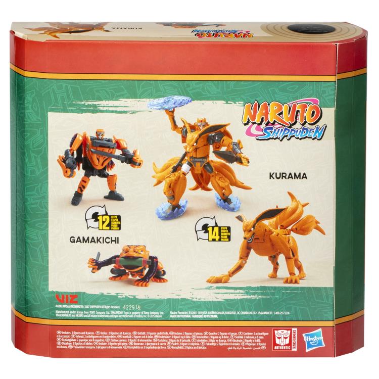Transformers Collaborative Naruto: Shippuden x Transformers Kurama & Gamakichi Figure Set