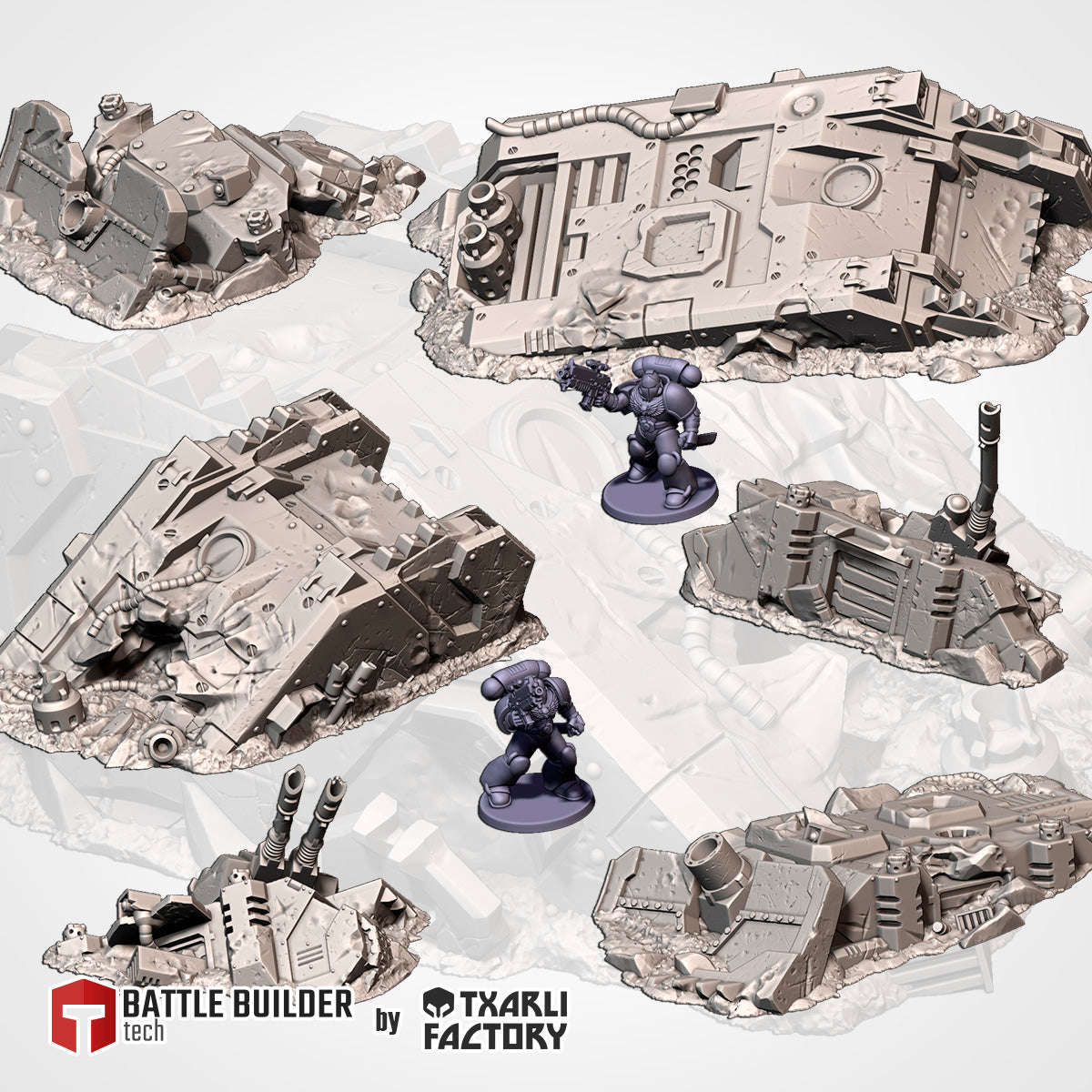 Txarli Factory - Crashed Tanks