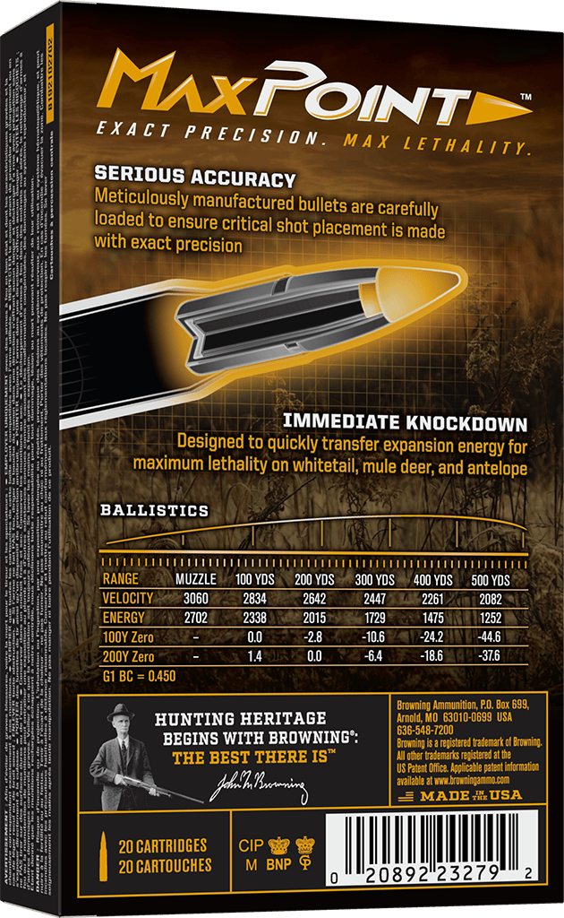 Browning 270 Winchester, 130 Grain