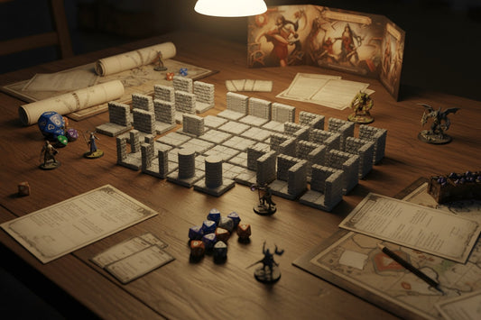 28mm Dungeon Expansion: Alpha Wing Tiles + 6 Minis
