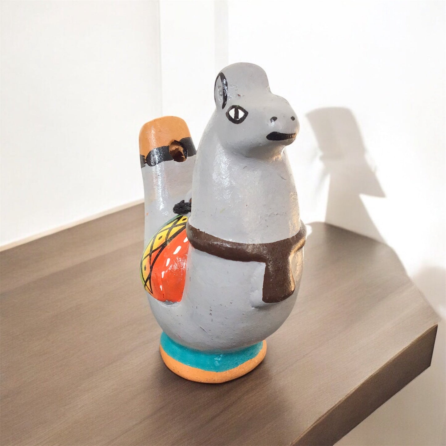 Painted Lama Water Bird Whistle