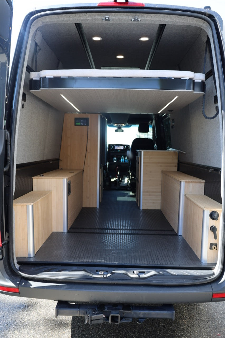 RoamLabX Camper Van Expandable Elevator Bed