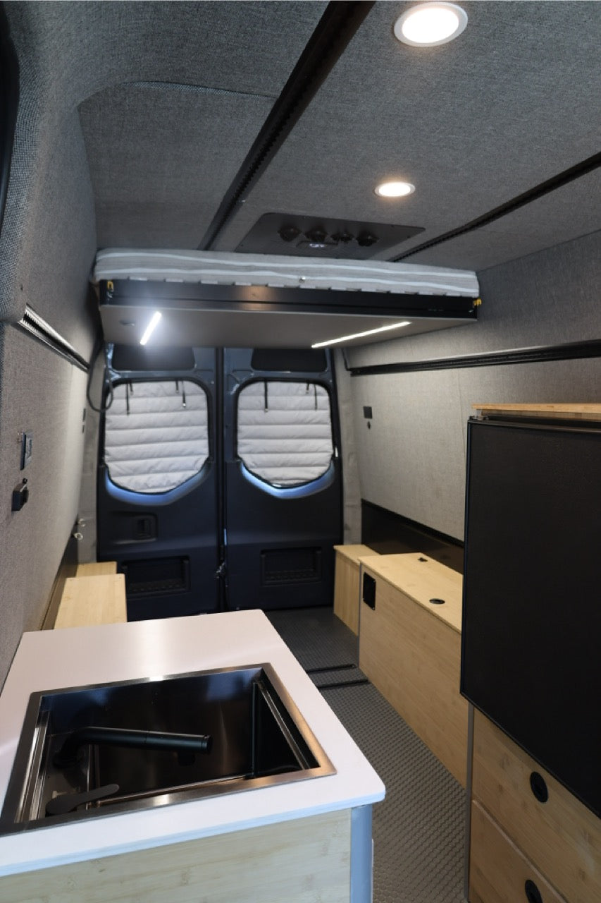 RoamLabX Camper Van Expandable Elevator Bed