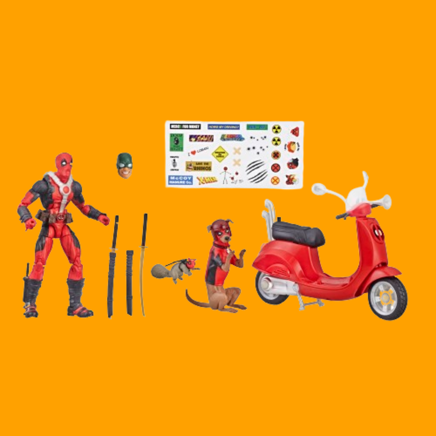 Marvel Legends Series 6-inch Deadpool with Scooter