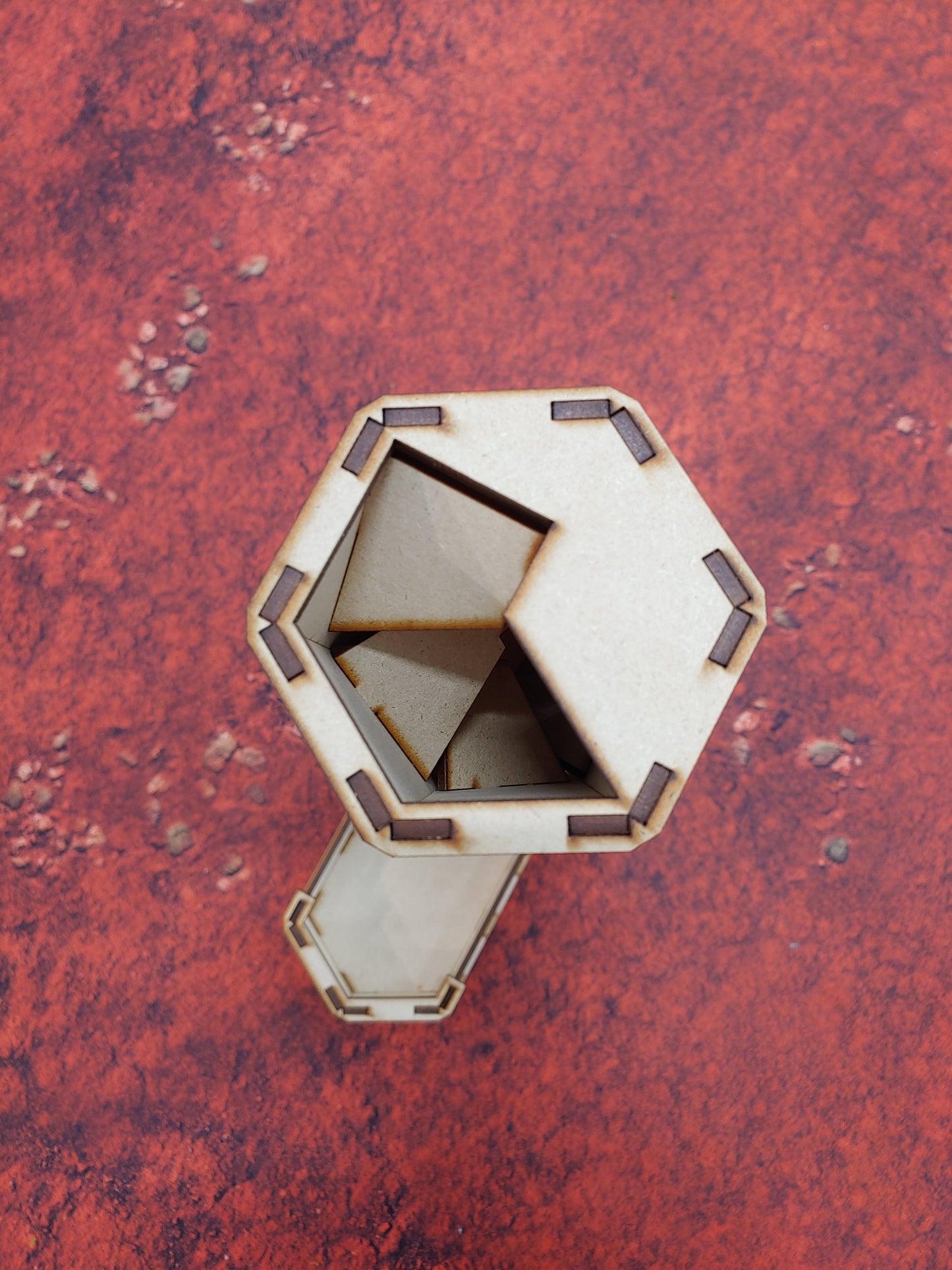 Dice Tower- MDF- The Hex Tower (blank)