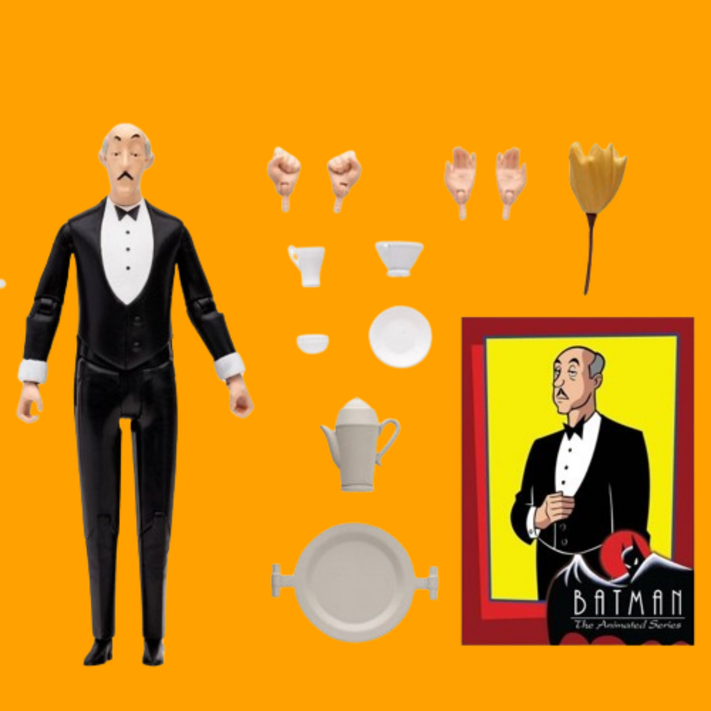 McFarlane Toys Batman: The Animated Series Alfred Pennyworth 6" Action Figure - Exclusive