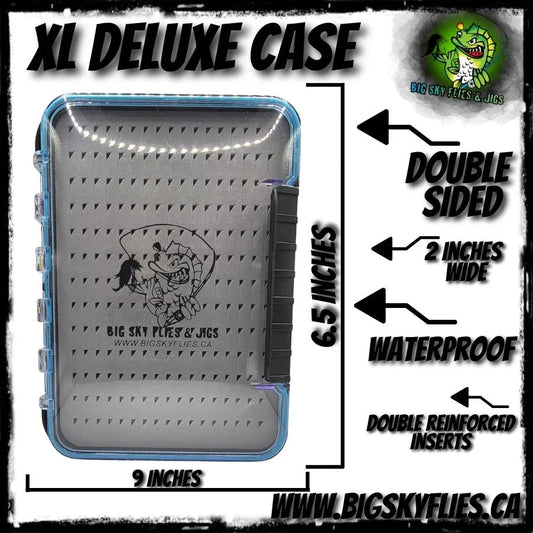 🍁Big Sky Deluxe LRG Double Sided Blue Jig Case Waterproof