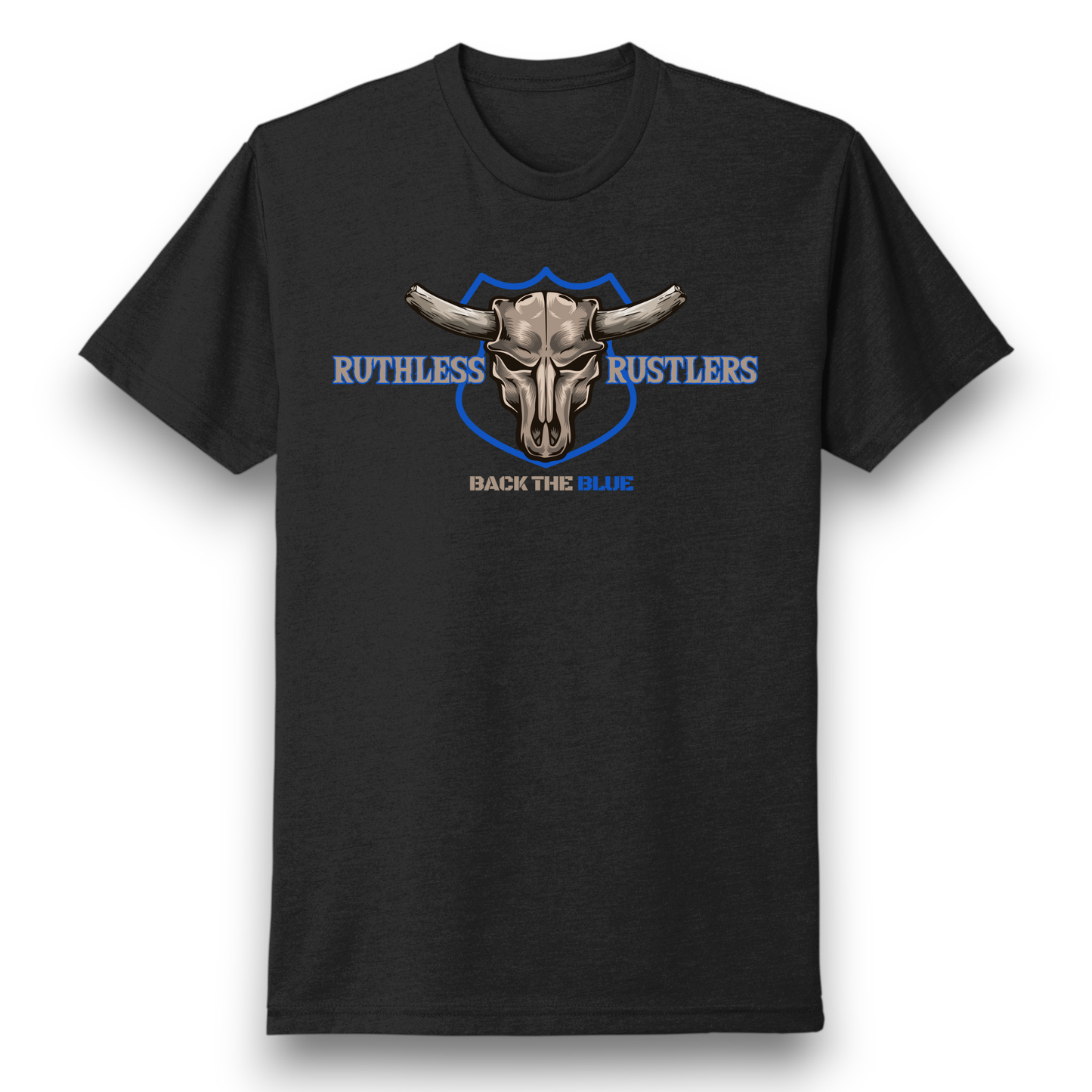 Ruthless Rustlers Back The Blue T-Shirt