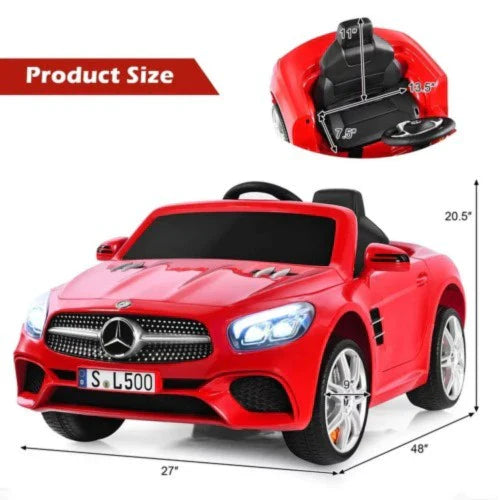 2026 Mercedes Benz 12V SL500 Kids Ride On Car with Remote Control