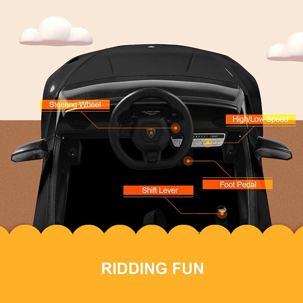 2026 12V Lamborghini Huracan DELUXE Kids Electric Ride On Car with Remote Control