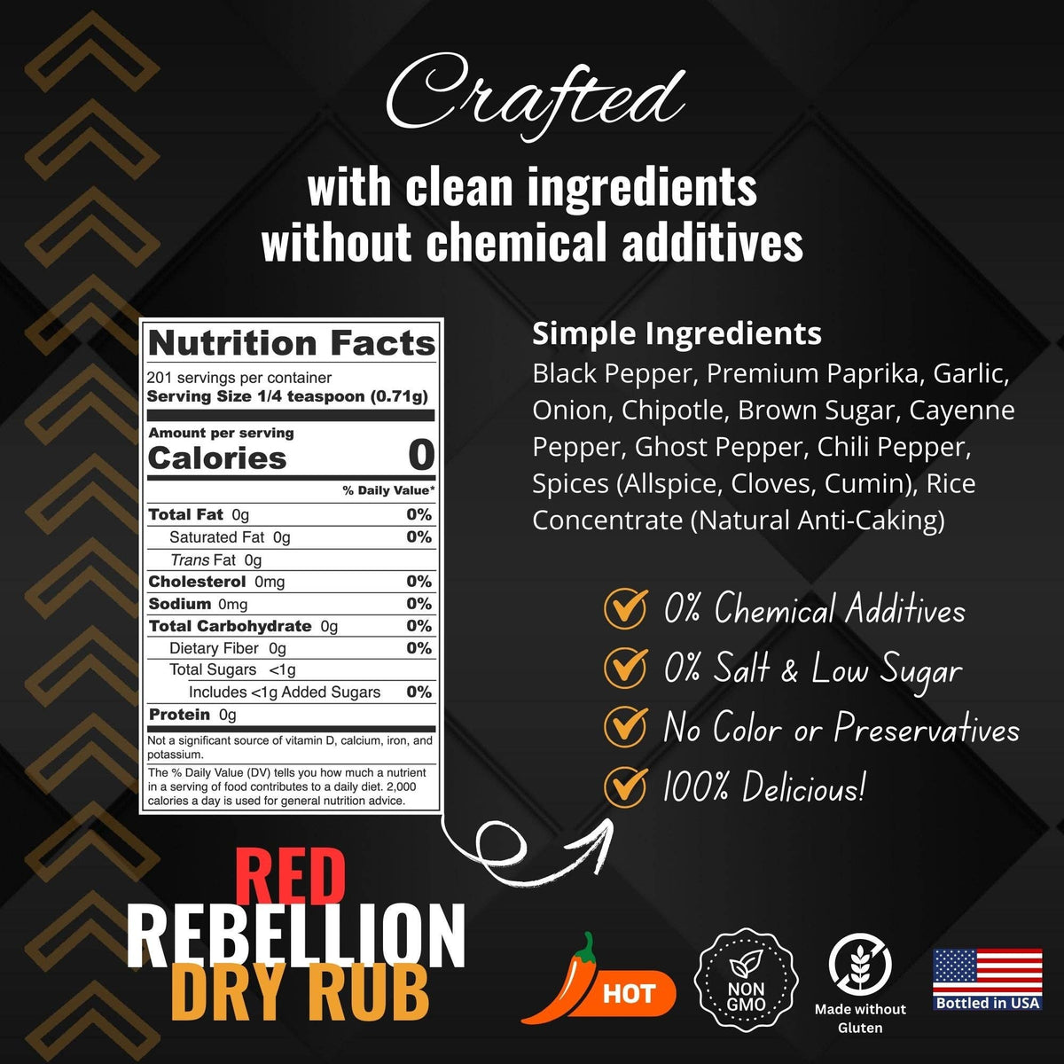 Shake to Elevate Red Rebellion Ghost Pepper No Salt Seasoning