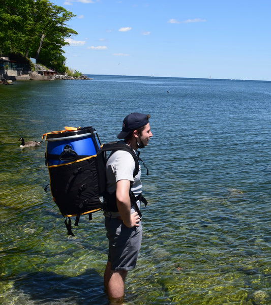 Darrell's Barrels 60L Canoe Barrel + North 49 60L Barrel Harness Combo