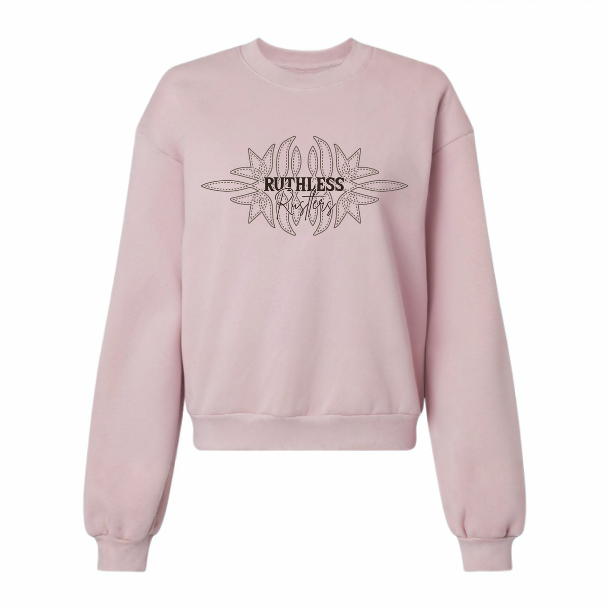 STITCHED WESTERN SWEATSHIRT | Blush