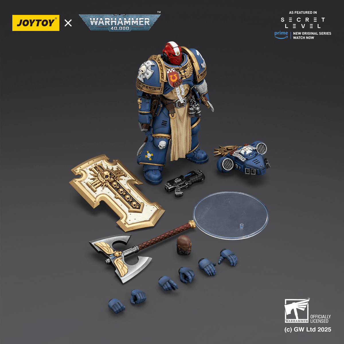 JOYTOY - Ultramarines Metaurus with Power Axe, Stormshield and Plasma Pistol