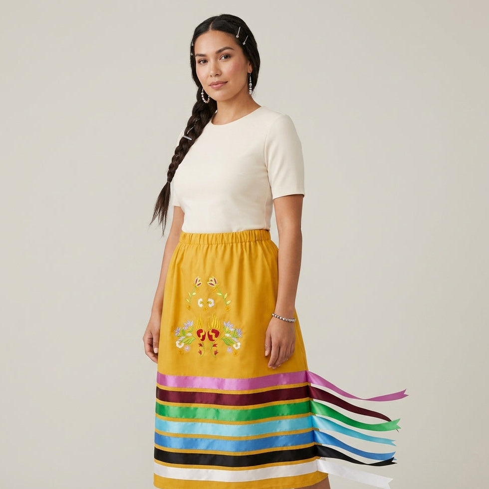 Paws & Petals Ribbon Skirt