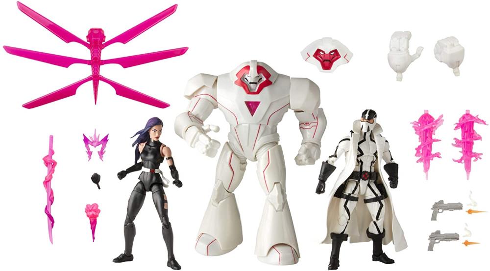 X-Men Marvel Legends Psylocke, Nimrod, and Fantomex Pack of 3 Figures