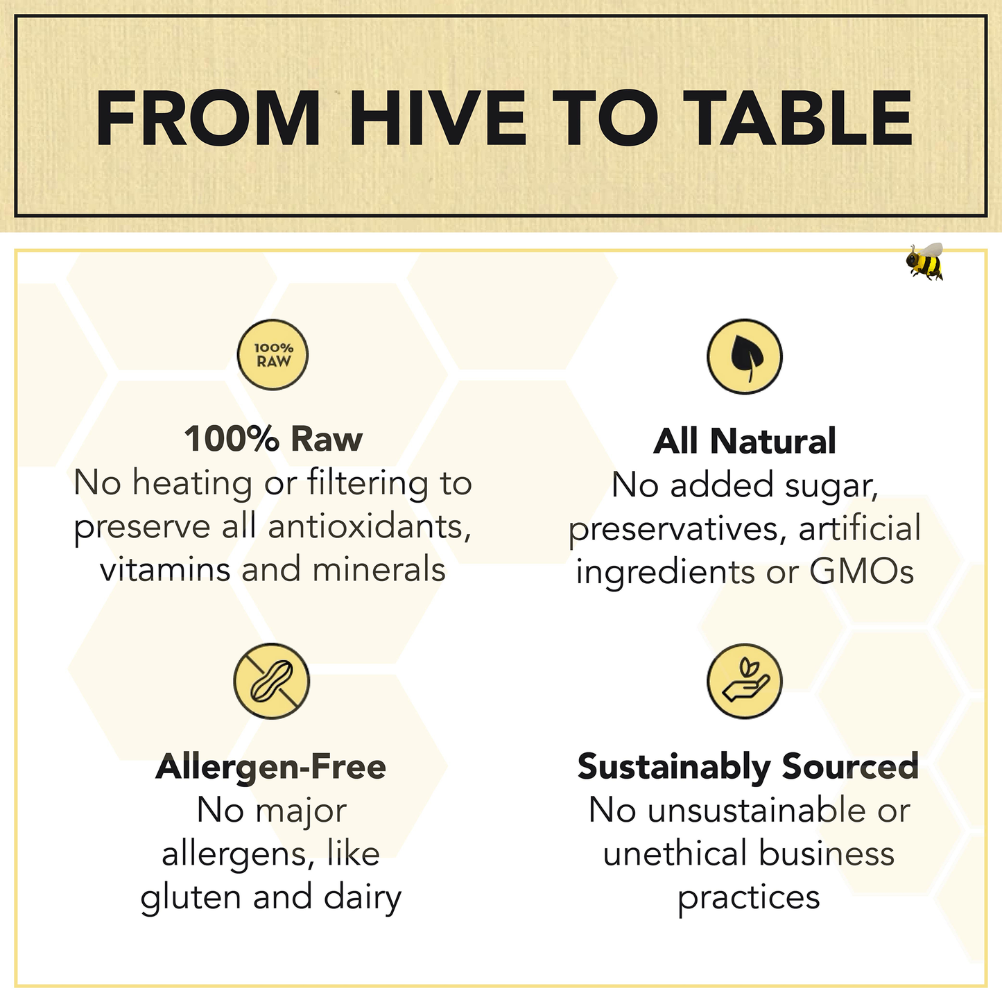 Drizzle Honey Golden Raw Honey