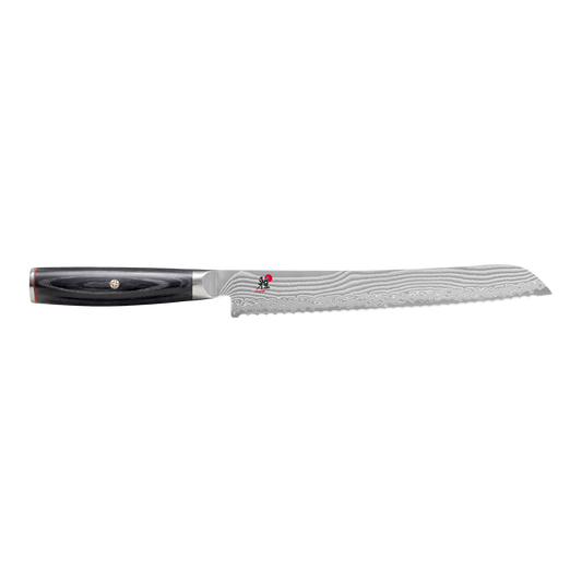 Miyabi Kaizen II 5000FCD 9.5″ Bread Knife – FC61 Core, 48‑Layer Damascus Steel