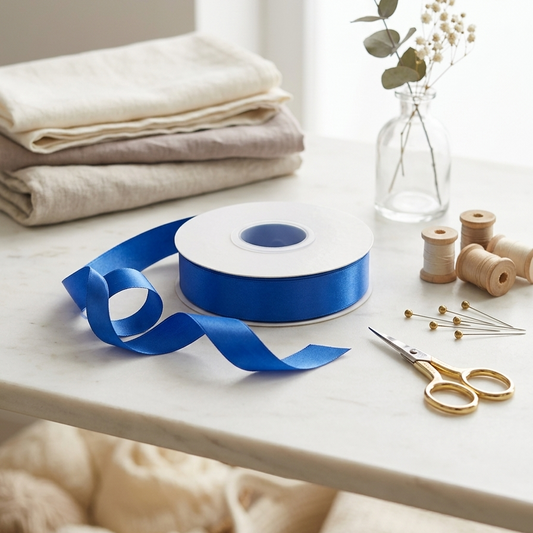 30 Meter Double Face Blue #352 Ribbon Roll