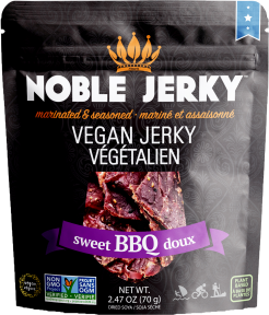 Noble Jerky - Sweet BBQ Vegan Jerky (12 x 70g 12)