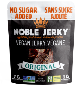 Noble Jerky - No Sugar Added Original Vegan Jerky (12 x 70g 12)